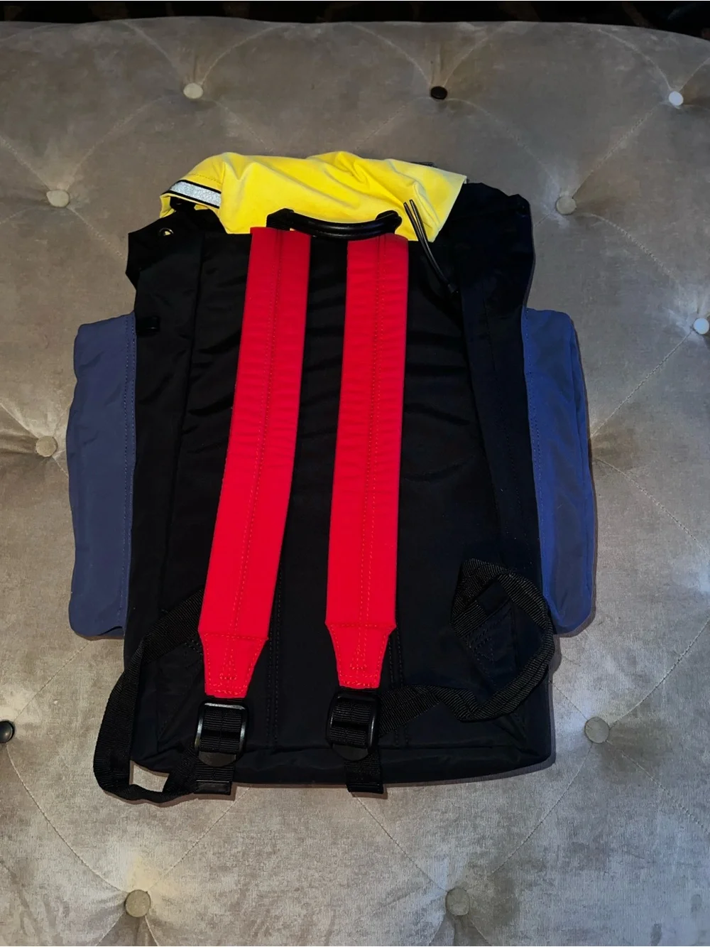 Polo by Ralph Lauren Black, Yellow & Navy 'Snow Beach' Backpack